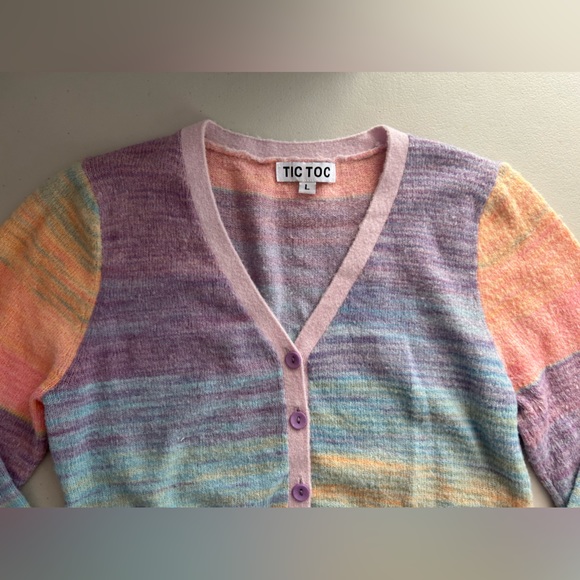 Rainbow Tic Toc Cardigan - Picture 2 of 4